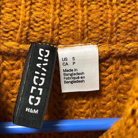 H&M Chunky Knit Orange Sweater - Picture 3 of 4